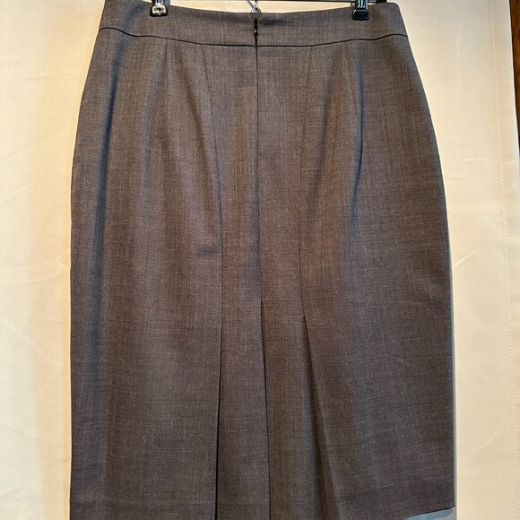 ANN TAYLOR Brown Tweed 2-Piece Business Suit ~ Jacket Size 6 ~ Skirt Size 4 - Picture 8 of 10